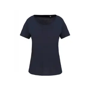 Bio-T-Shirt Kragen mit Rand Franken Frau Kariban image-0