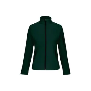 k400-bottlegreen-damenjacke-kariban-softshell-bottle-green