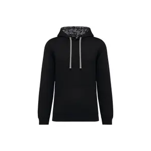 Patterned sweatshirt with contrasting hood Kariban image-0