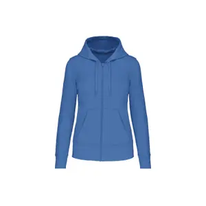 Umweltfreundliches Sweatshirt mit Reißverschluss und Kapuze, Damen Kariban image-0