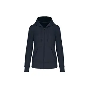 Umweltfreundliches Sweatshirt mit Reißverschluss und Kapuze, Damen Kariban image-0