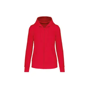 Umweltfreundliches Sweatshirt mit Reißverschluss und Kapuze, Damen Kariban image-0