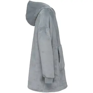 Παιδικό φούτερ με κουκούλα Kariban Plaid image-2
