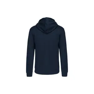 Camisola com capuz e fecho de correr em contraste Kariban image-1