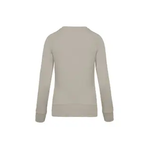Bio-Sweatshirt Rundhalsausschnitt Raglanärmel Frau Kariban image-1