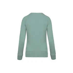 Bio-Sweatshirt Rundhalsausschnitt Raglanärmel Frau Kariban image-1
