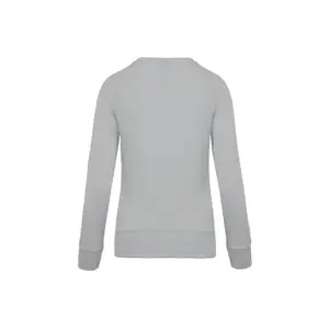 Bio-Sweatshirt Rundhalsausschnitt Raglanärmel Frau Kariban image-1