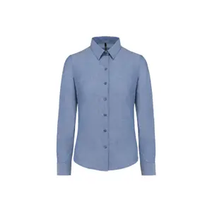 Langarmshirt Frau Kariban Oxford image-0