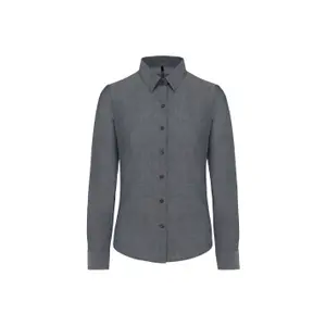 Langarmshirt Frau Kariban Oxford image-0
