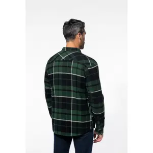 Gefüttertes kariertes Überhemd Kariban Sherpa image-2