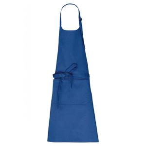 k8007-seablue-apron-with-cotton-pocket-kariban-bio-sea-blue-one-size