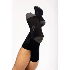 Calzini da città a mezza altezza in cotone mercerizzato origine France garantie Kariban image-1