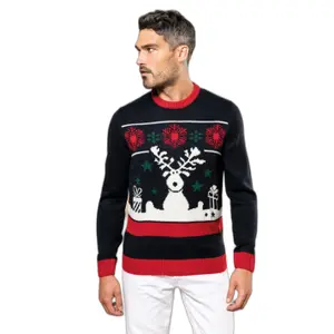 Weihnachtspullover mit Rundhalsausschnitt Kariban image-0