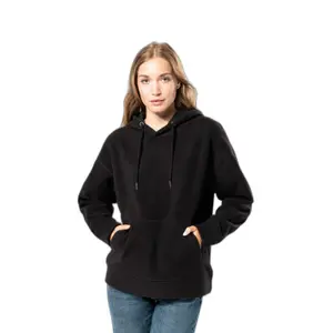 Oversized Hoodie in recycled microfleece Kariban image-1