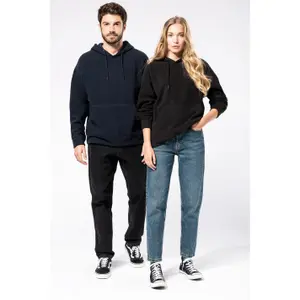 Oversized Hoodie in recycled microfleece Kariban image-4