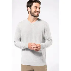 Eco-friendly v-neck sweater Kariban image-2