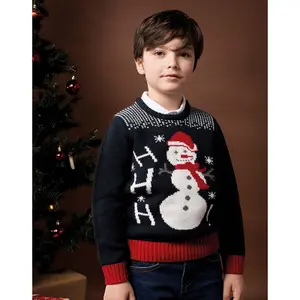 Children's christmas sweater Kariban Ho Ho Ho image-1