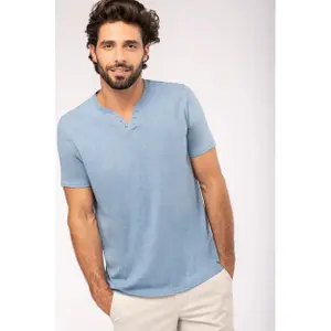 Ökologisch verantwortliches T-Shirt Kariban Henley image-1