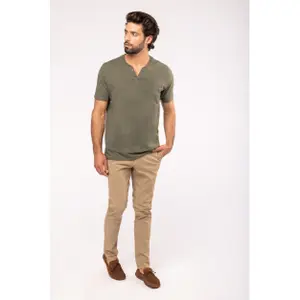 Camiseta ecológica Kariban Henley image-1