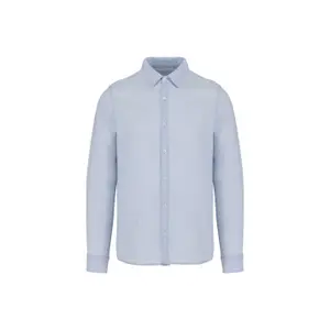 Ökologisch verantwortliches Hemd aus verwaschener Twill-Baumwolle Kariban image-0