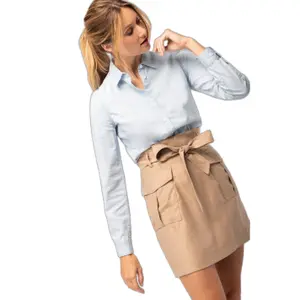 Ökologisch verantwortungsbewusstes Hemd aus Twill-Baumwolle, Frau Kariban image-2