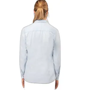 Ökologisch verantwortungsbewusstes Hemd aus Twill-Baumwolle, Frau Kariban image-4