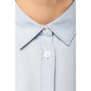 Ökologisch verantwortungsbewusstes Hemd aus Twill-Baumwolle, Frau Kariban image-6