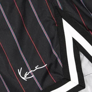 Pantalón corto Karl Kani Small Signature Pinstripe Mesh image-2