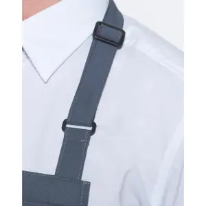 Oversized Bib Apron with Loop and Pocket Karlowsky image-1