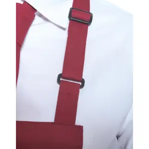 Oversized Bib Apron with Loop and Pocket Karlowsky image-1