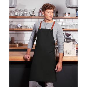 Šéfský zástěr s kapsou Karlowsky Bib Apron Green-Generation image-1