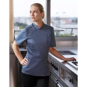 Short Sleeve Women's Chef Jacket Karlowsky Modern-Look image-3