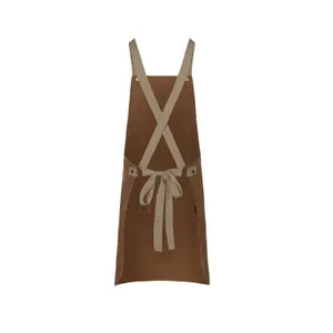 Bib apron with crossed straps and pocket Karlowsky image-1