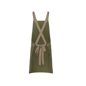 Bib apron with crossed straps and pocket Karlowsky image-1