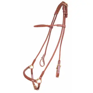 Leather riding bridles with Hanoverian noseband Karlslund