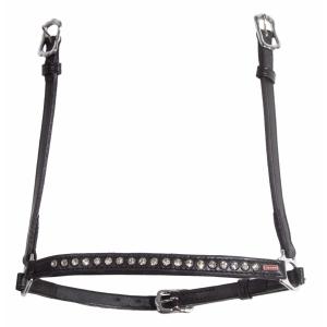 k3222-6-whi-reithalfter-mit-4-reihen-strasssteinen-karlslund-kombi-schwarz-weiss-2x28x25-cm