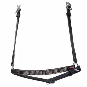 Muserola de caballo con 4 filas de brillantes Karlslund Kombi image-0