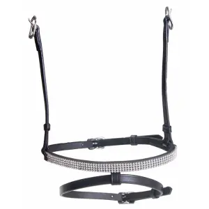 Naso combinato per cavalli con 4 file di cristalli Karlslund Kombi image-0