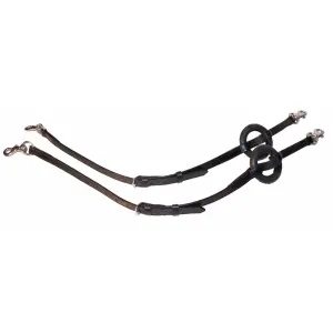 Rédeas laterais para cavalos com anéis de borracha Karlslund image-0