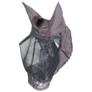 Fly mask for horse with forelock hole Karlslund
