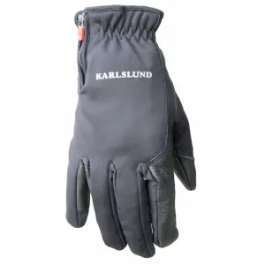 Leather riding gloves Karlslund Merino