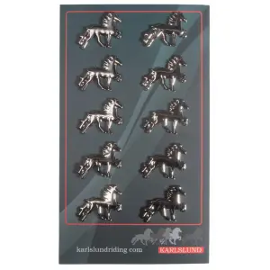 horse pins 10 pieces Karlslund image-0