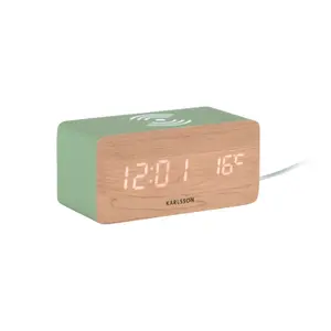 LED Phone Charger Cube Clock Karlsson image-0
