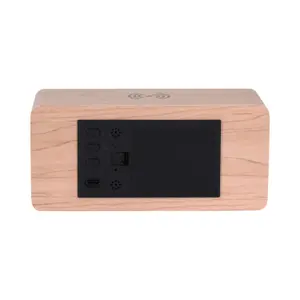 Clock with LED Lighting and Wood Finish Karlsson Retro image-3