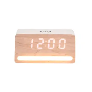 LED Light Clock, Plated Finish Karlsson Retro image-1