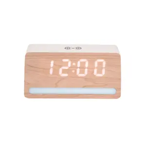 LED Light Clock, Plated Finish Karlsson Retro image-2