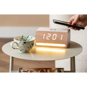 LED Light Clock, Plated Finish Karlsson Retro image-4