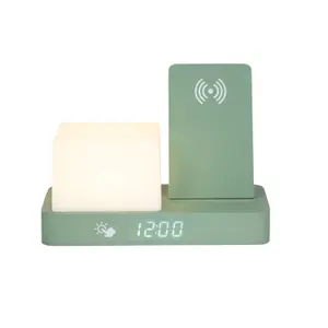 LED Night Light Clock Karlsson Retro image-1