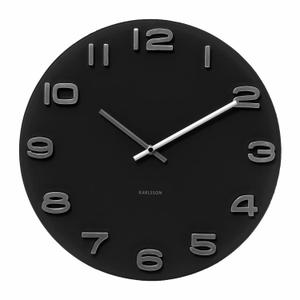 Horloge murale verre rond murale Karlsson Vintage