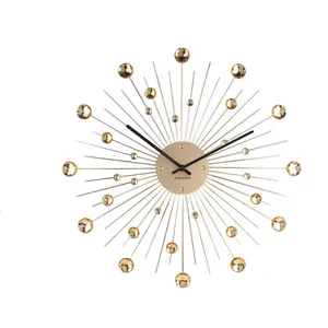 Wall clock Karlsson Sunburst crystal Large